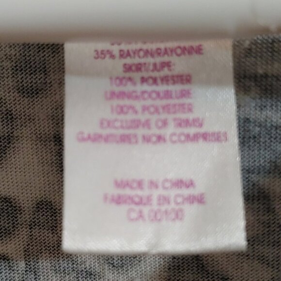 3/$25 CHEROKEE girl animal print black gray and white ruffle skirt dress… - Picture 7 of 8